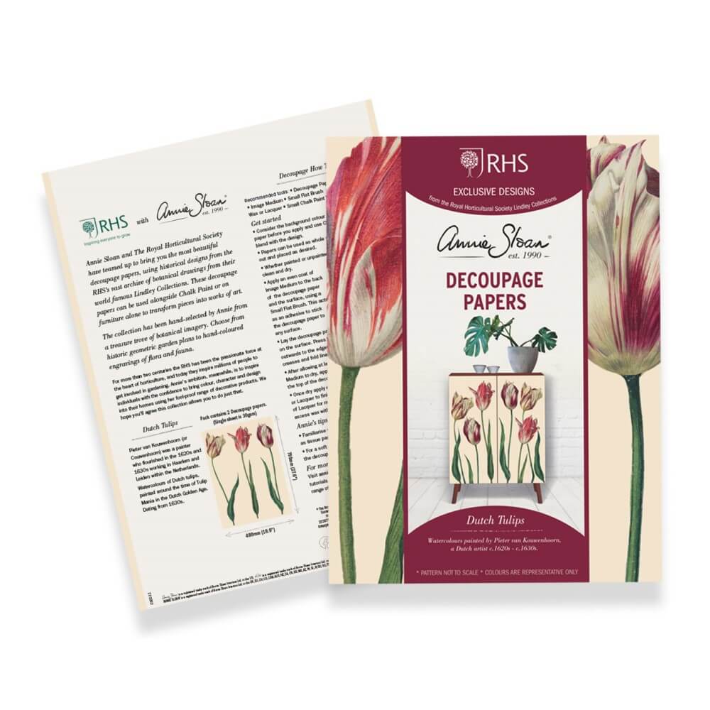 RHS Decoupage Papier Tulips