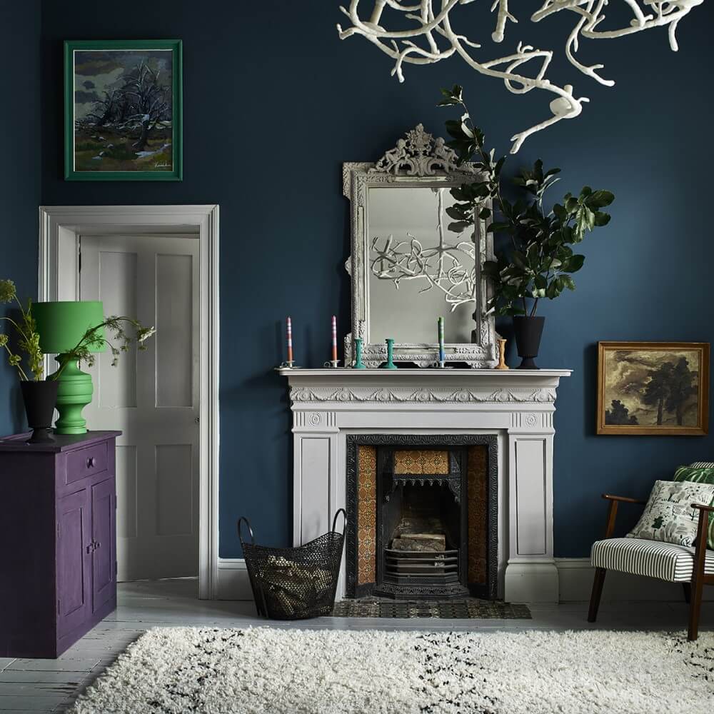 Wandfarbe Aubusson Blue